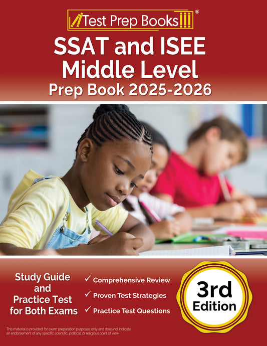 SSAT and ISEE Middle Level Prep Book 2025-2026: Study Guide and Practice Test for Both Exams [3rd Edition]